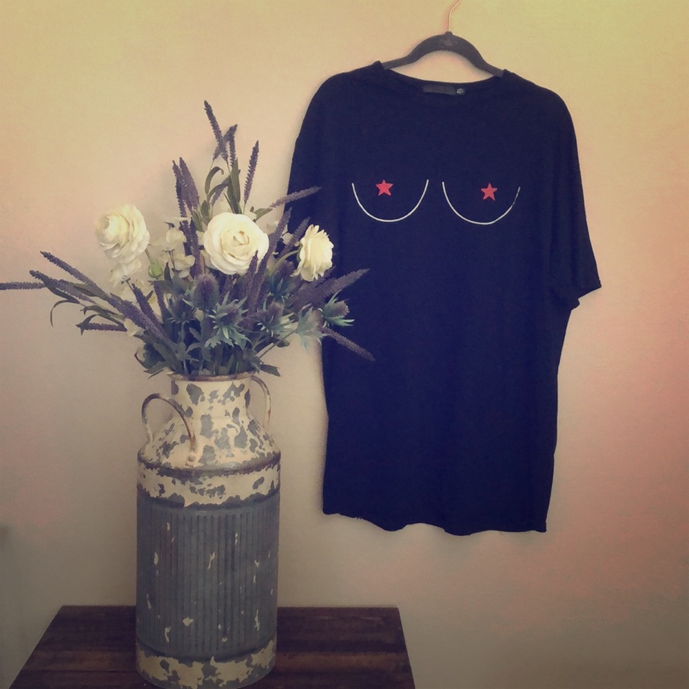 Black t shirt dress